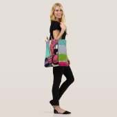Lippenstift Pop Art | Faux Glitter Tote Bag (Op model)