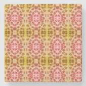 Lippenstift Print Harten Stenen Onderzetter (Voorkant)