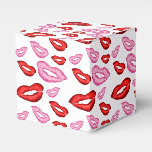 Lippenstift prints bedankdoosjes (Voorkant Zijde)