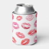Lippenstift prints: diverse vrouwenlippen. blikjeskoeler (Blikje Voorkant)