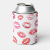 Lippenstift prints: diverse vrouwenlippen. blikjeskoeler (Blikje Achterkant)