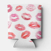 Lippenstift prints: diverse vrouwenlippen. blikjeskoeler (Achterkant)