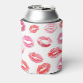 Lippenstift prints: diverse vrouwenlippen. blikjeskoeler (Blikje Achterkant)