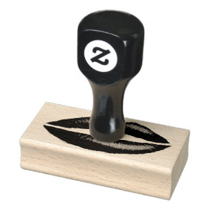 Lippenstift Rood Verleidelijk Vrouwen Lippen Rubbe Rubberstempel