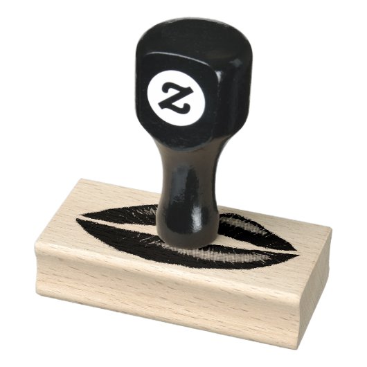 Lippenstift Rood Verleidelijk Vrouwen Lippen Rubbe Rubberstempel (Stempel)