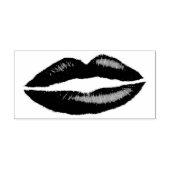 Lippenstift Rood Verleidelijk Vrouwen Lippen Rubbe Rubberstempel (Afrduk)