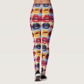 Lippenstift Valentijnsdag Leggings (Achterkant)