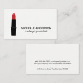 Lippenstift Visitekaartje (Voorkant / Achterkant)