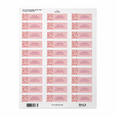 Lippenstiften Etiket (Full Sheet)