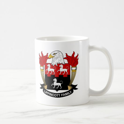 Lippincott Family Crest Koffiemok (Rechts)