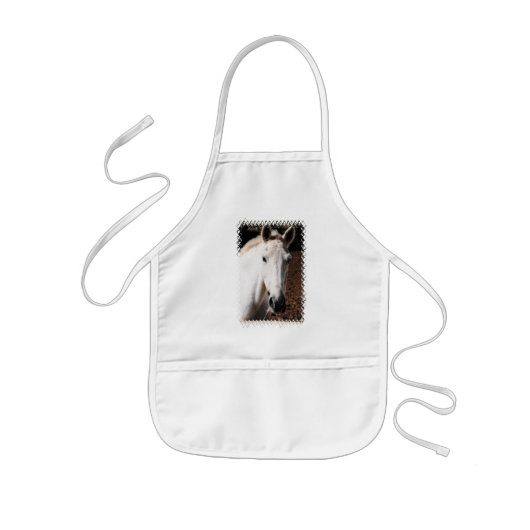 Lippizaner Horse Children's Smock Kinder Schort (Voorkant)