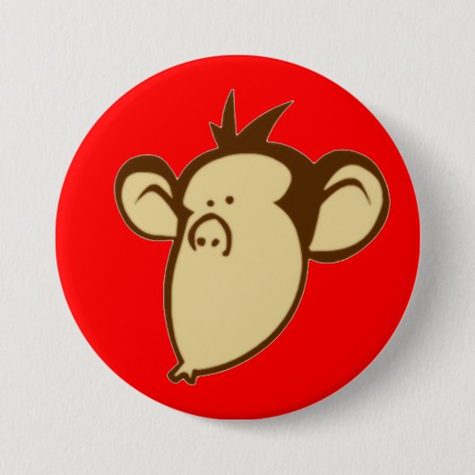 Lippy Monkey Button (Voorkant)