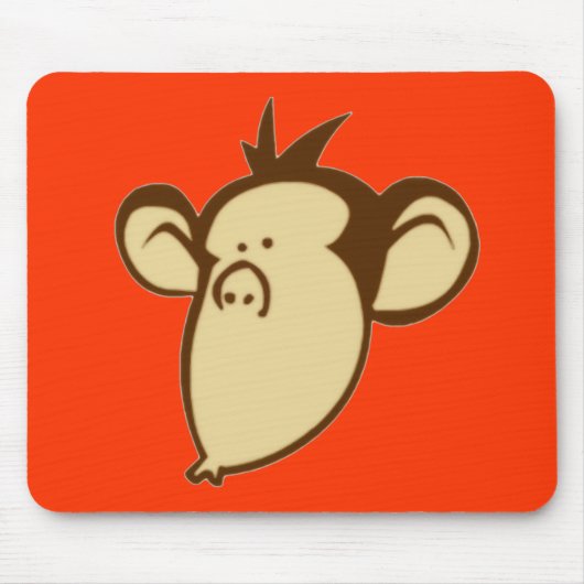 Lippy Monkey Mousepad Muismat (Voorkant)