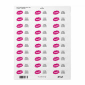 LIPS ADRESLABEL/BOEKENLABEL ETIKET (Full Sheet)