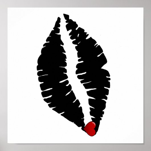 Lips afdrukken poster (Voorkant)