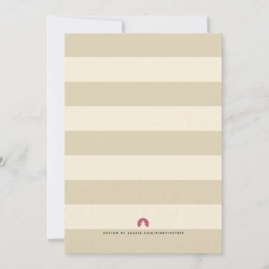 Lips and Mustache Baby Gender Reopenbaarmake Party Kaart (Achterkant)