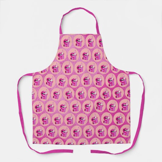 Lips Apron Schort (Voorkant)