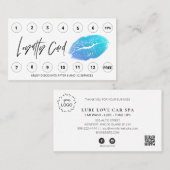 *~* LIPS Bedankt dat je QR LOGO beloont Klantenkaartje (Voorkant / Achterkant)