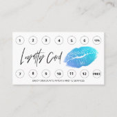 *~* LIPS Bedankt dat je QR LOGO beloont Klantenkaartje (Voorkant)