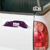Lips-Bumpersticker Bumpersticker (Op Truck)