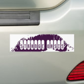 Lips-Bumpersticker Bumpersticker (Op auto)