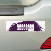 Lips-Bumpersticker Bumpersticker (Op auto)