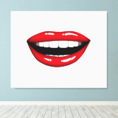 Lips Canvas Afdruk (Insitu (Houten vloer))