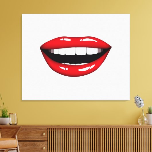 Lips Canvas Afdruk (Insitu (Woonkamer))