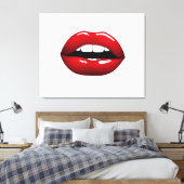 Lips Canvas Afdruk (Insitu (Slaapkamer))