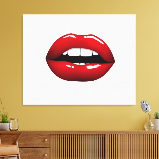 Lips Canvas Afdruk (Insitu (Woonkamer))