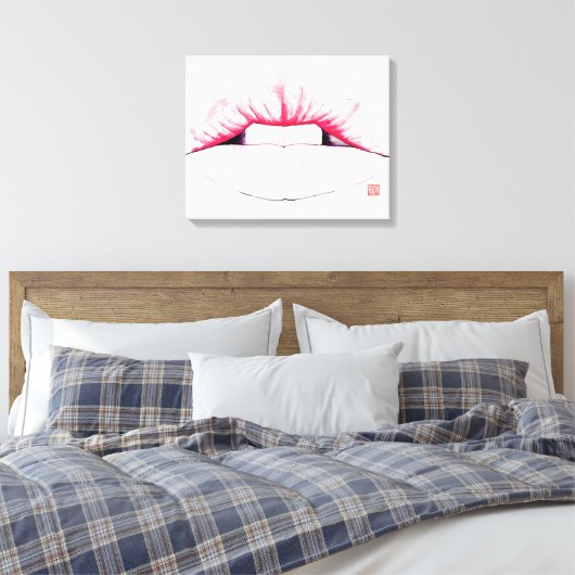 Lips Canvas Afdruk (Insitu (Slaapkamer))