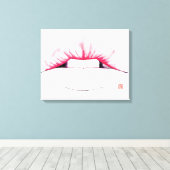 Lips Canvas Afdruk (Insitu (Houten vloer))