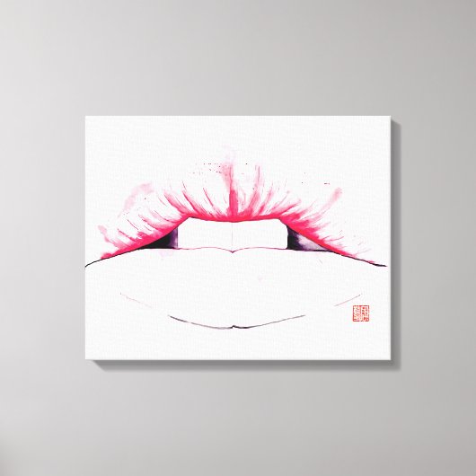 Lips Canvas Afdruk (Voorkant)