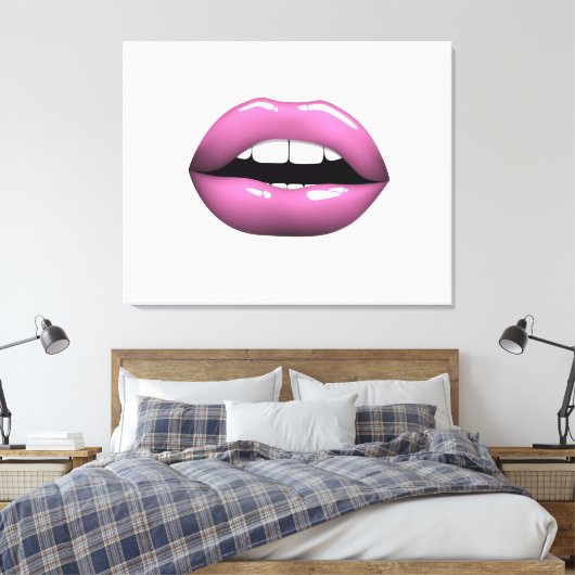 Lips Canvas Afdruk (Insitu (Slaapkamer))
