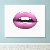 Lips Canvas Afdruk (Insitu (Houten vloer))