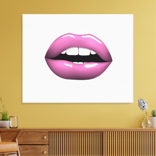 Lips Canvas Afdruk (Insitu (Woonkamer))