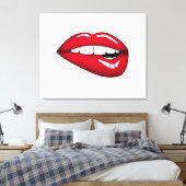 Lips Canvas Afdruk (Insitu (Slaapkamer))