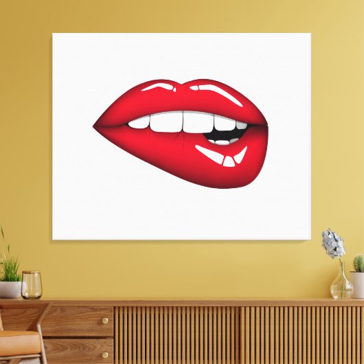Lips Canvas Afdruk (Insitu (Woonkamer))