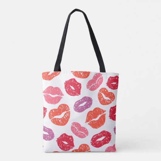 Lips-Canvas tas (Achterkant)