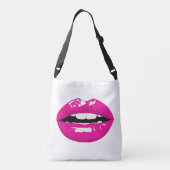 Lips-Canvas tas (Achterkant)