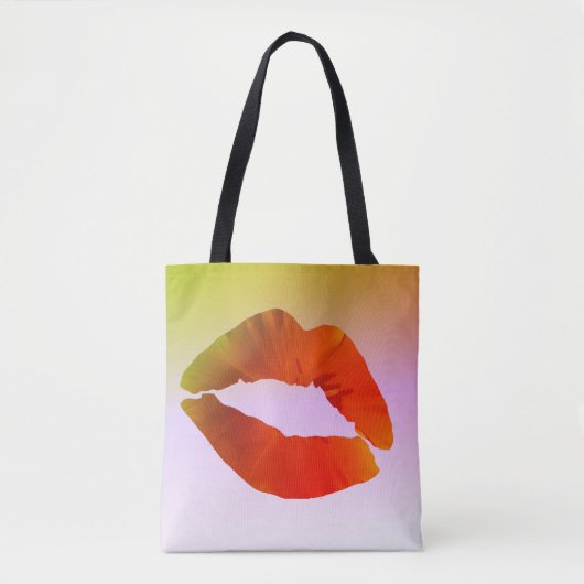 Lips Custom All-Over-Print Canvas tas (Voorkant)