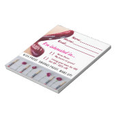 Lips Customer Info Prize-tekening Notitieblok (Linkerzijde)