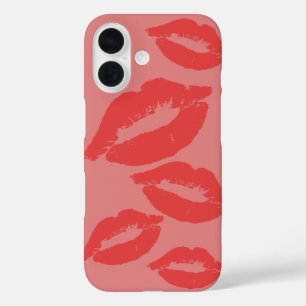 Lips design telefoonhoesje iPhone 16 hoesje