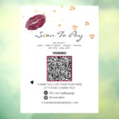 *~* LIPS DIAMONDS Scan om te BETALEN  QR code Raamsticker (Vel 3)