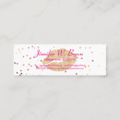 Lips Distributeur Lipstick make-up salon Mini Visitekaartje (Achterkant)