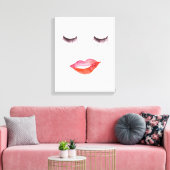 Lips en eierassen canvas afdruk (Insitu (Woonkamer))
