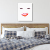 Lips en eierassen canvas afdruk (Insitu (Slaapkamer))