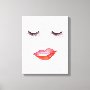 Lips en eierassen canvas afdruk