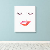 Lips en eierassen canvas afdruk (Insitu (Houten vloer))