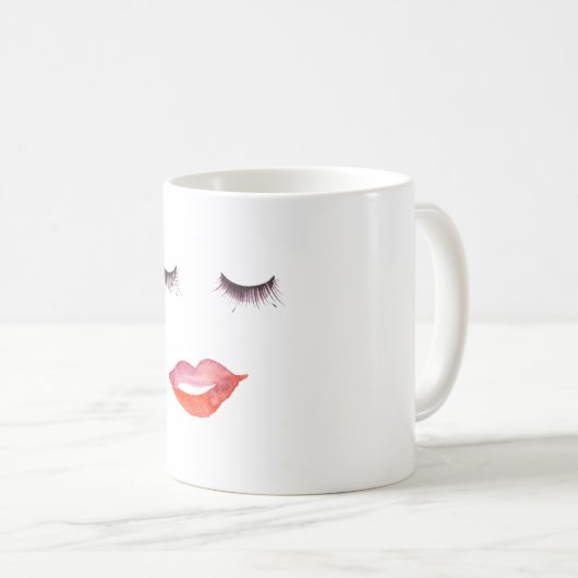 Lips en eierassen koffiemok (Voorkant rechts)